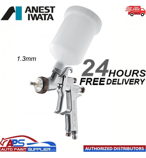 IWATA W400 BELLARIA CLASSIC PLUS GRAVITY SPRAY GUN WITH CUP - 1.3MM 13328513P